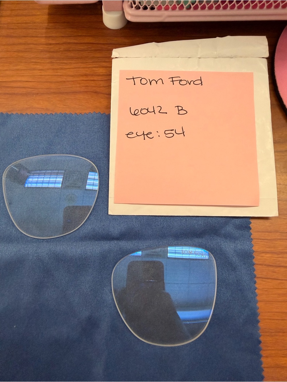 Tom Ford 6042B Clear Replacement  Lenses with Blue Light